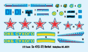 Hobby Boss 80211 Sukhoi SU-47 Berkut 1/72 – zdjęcie 4