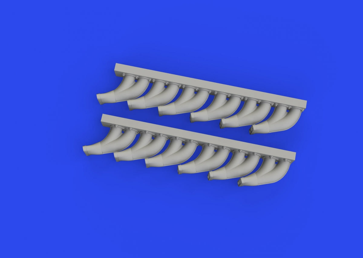 Eduard 648958 P-39 exhaust stacks fishtail PRINT EDUARD 1/48 – Bild 3