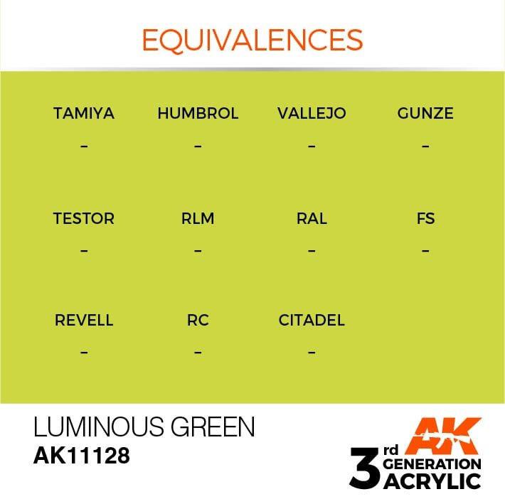 AK Interactive AK11128 LUMINOUS GREEN – STANDARD 17ml – immagine 3