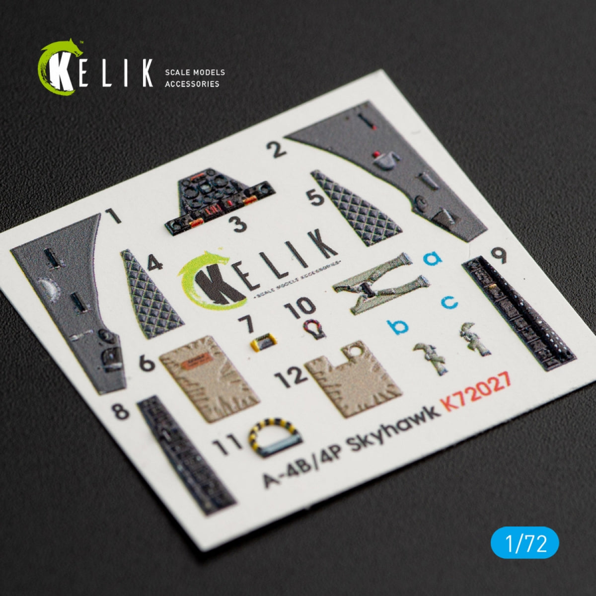 KELIK K72027 A-4(B,P) &amp;quot;SKYHAWK&amp;quot; INTERIOR 3D DECALS FOR AIRFIX KIT 1/72
