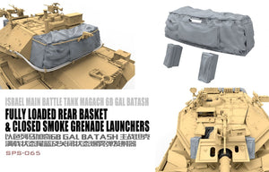 Meng Model SPS-065 FULLY LOADED REAR BASKET&amp;amp;CLOSED SMOKE GRENADE LAUNCHERS 1/35