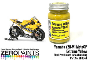 Peinture jaune extrême Yamaha MotoGP Zero Paints ZP-1044 60 ml