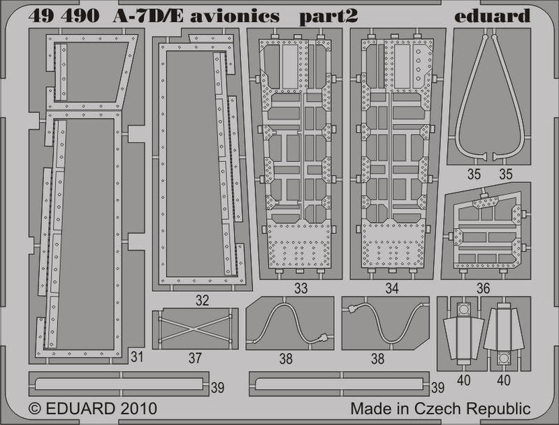 Eduard 49490 A-7D/ E avionics 1/48 Hobby Boss – zdjęcie 2