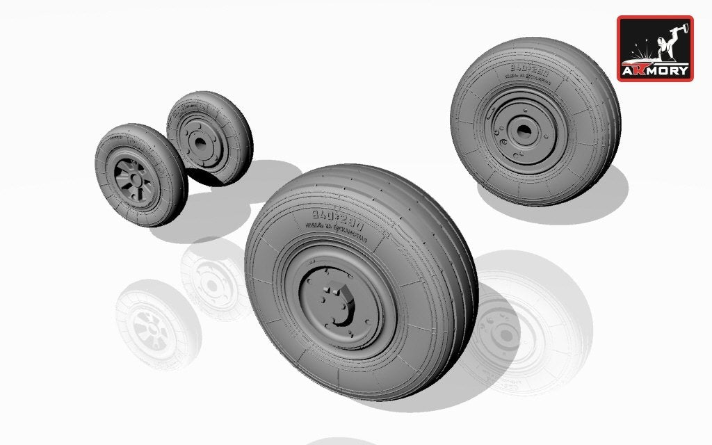 Armory Models AW72014 Mikoyan МiG-23,23P(early) wheels 1/72 – Bild 3