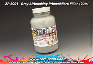 Apprêt de remplissage gris Zero Paints ZP-3001 120 ml pour aérographe