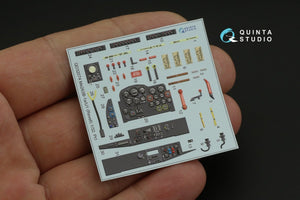 Quinta Studio QD32074 Me 262B1a/U-1 3D-Printed &amp;amp; coloured Interior on decal paper (Revell) 1/32 – zdjęcie 9