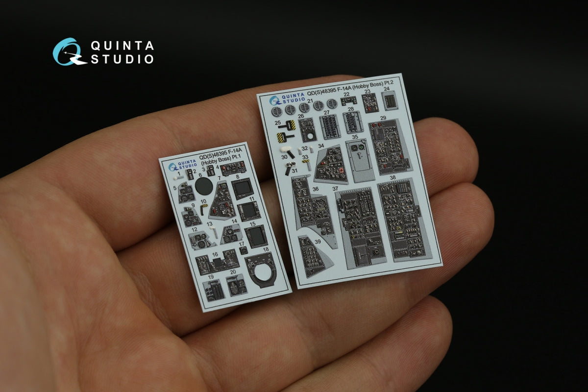 Quinta Studio QDS-48395 F-14A 3D-Printed &amp;amp; coloured Interior on decal paper (Hobby Boss) (Small version) 1/48 – Bild 6