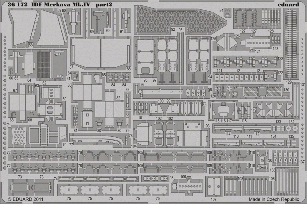 Eduard 36172 IDF Merkava Mk. IV 1/35 Hobby Boss – imagen 2