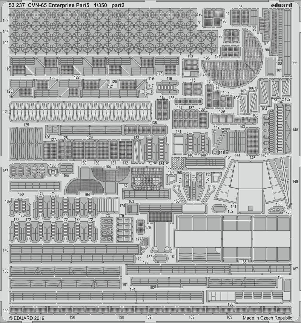 Eduard 53237 CVN-65 Enterprise pt.5 1/350 TAMIYA – immagine 3