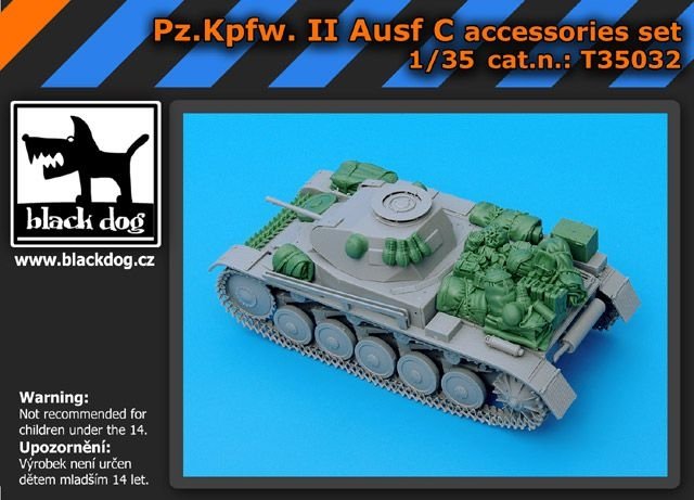 Chien noir T35032 Pz.Kpfw. II Ausf C ensemble d&amp;#39;accessoires 1/35