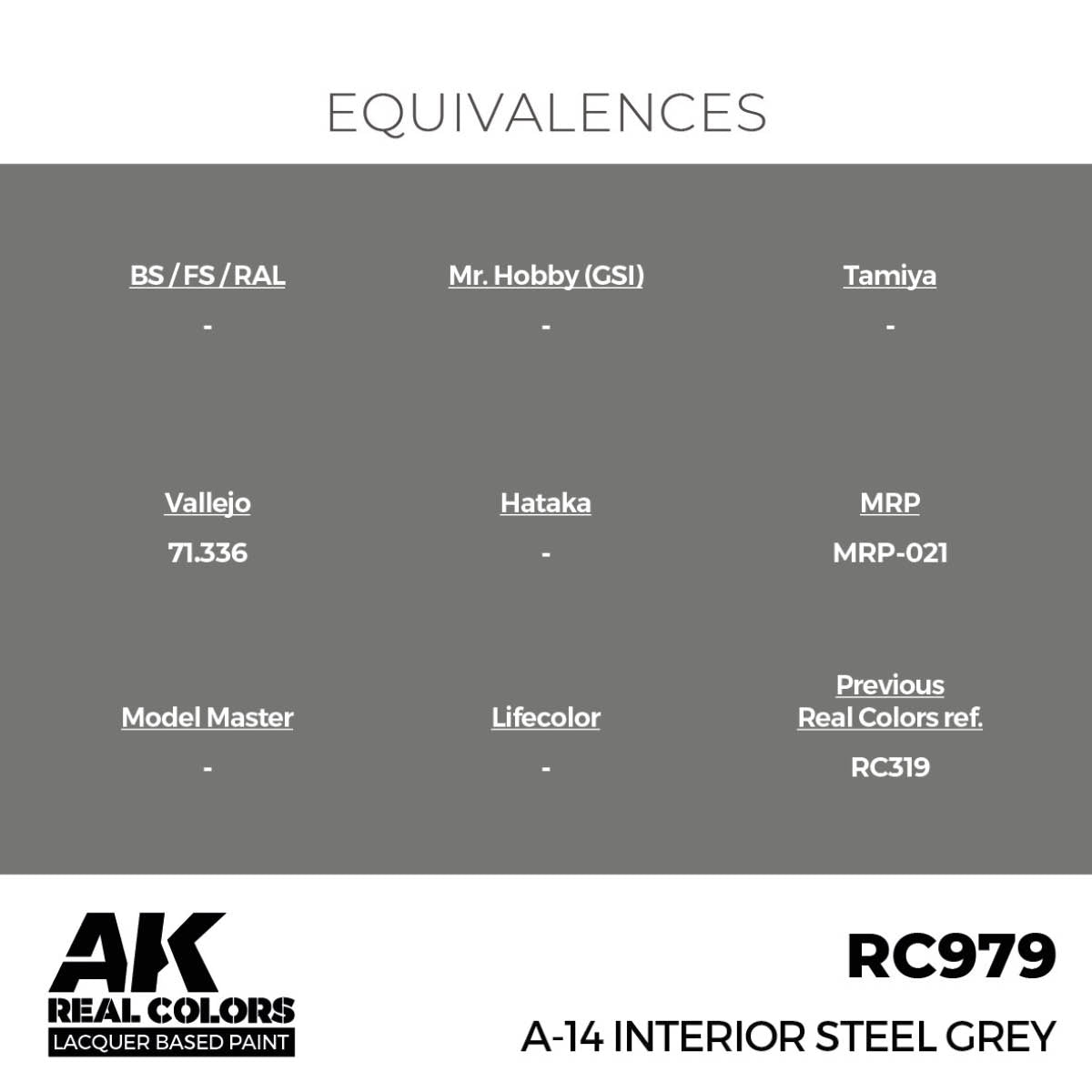AK Interactive RC979 A-14 Interior Steel Gray 17 ml – image 3