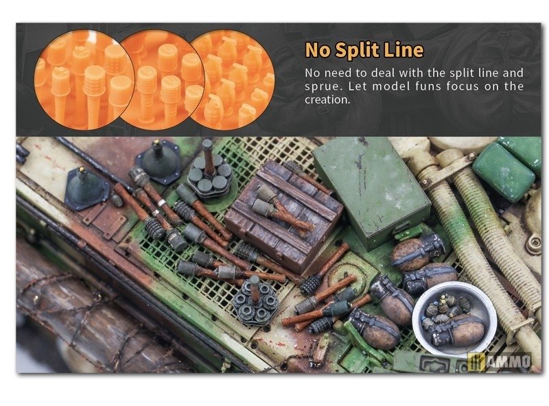Liang 0420 3D-Print German Grenade WWII x 46 1/35 – image 4