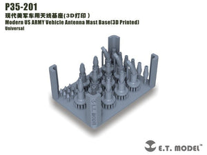 ET Model P35-201 Modern US ARMY Vehicle Antenna Mast Base (3D Printed) 1/35