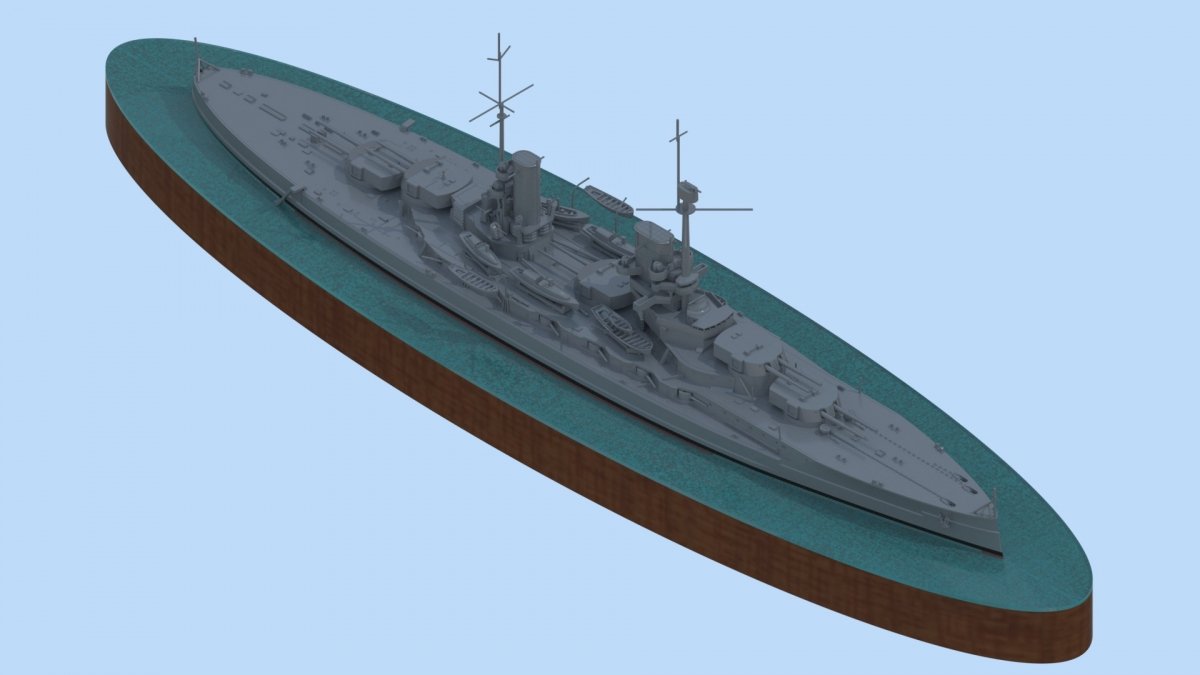 ICM S014 WWI German Battleship König (Full Hull OR Waterline) 1/700 – image 5