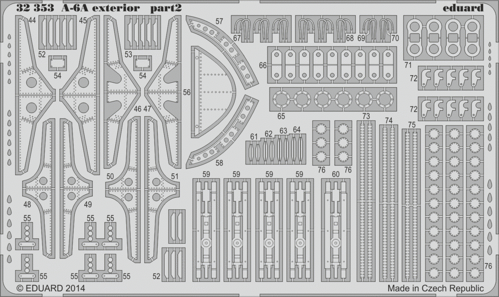 Eduard 32353 A-6A exterior 1/32 Trumpeter – immagine 2