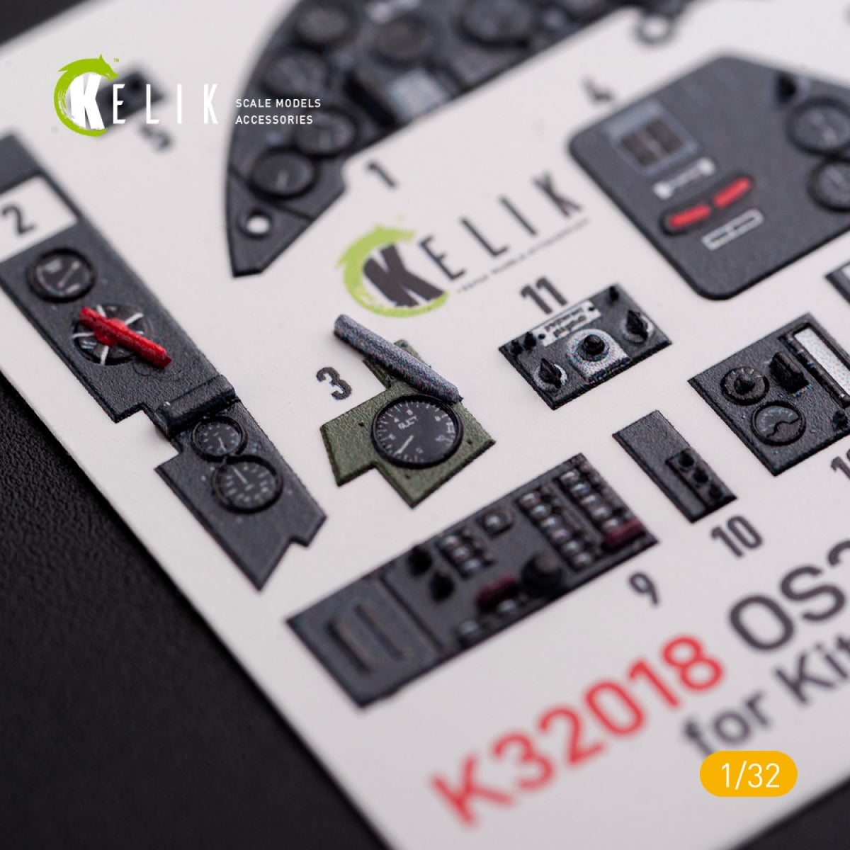 KELIK K32018 OS2U Kingfisher - Interior 3D Decal for Kitty Hawk/Zimi models kit 1/32 – immagine 6