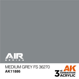 AK Interactive AK11886 MEDIUM GRAY FS 36270 – AIR 17ml
