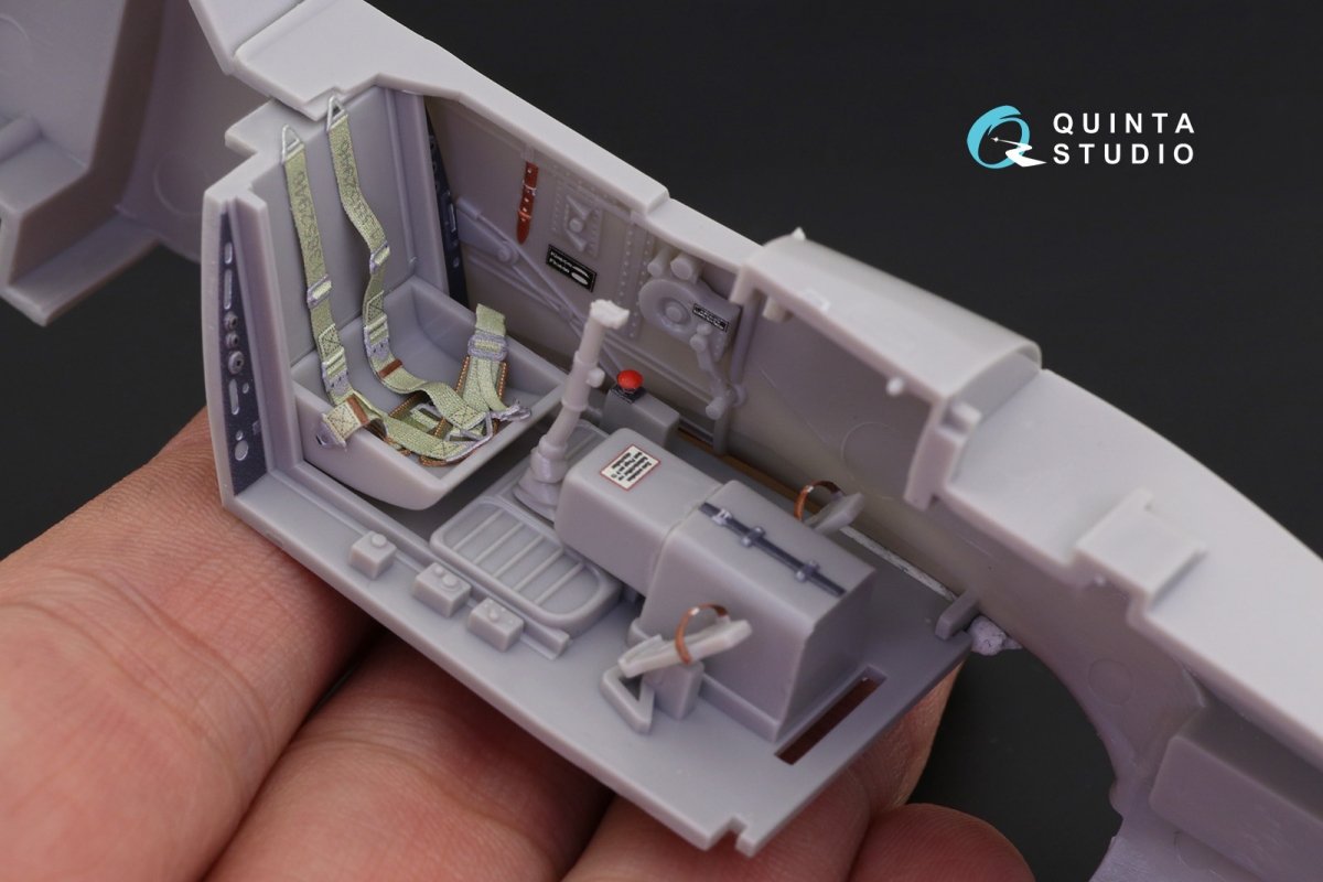 Quinta Studio QD32058 Bf 109K-4 3D-Printed &amp;amp; coloured Interior on decal paper (for Hasegawa kit) 1/32 – zdjęcie 4