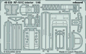 Eduard 49939 RF-101C interior 1/48 KITTY HAWK – image 2
