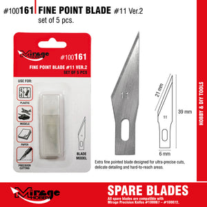 Mirage 100161 Fine Point Point Blade (5 pcs) – imagen 2