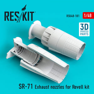 RESKIT RSU48-0181 SR-71 &amp;quot;BLACKBIRD&amp;quot; EXHAUST NOZZLES FOR REVELL KIT 1/48