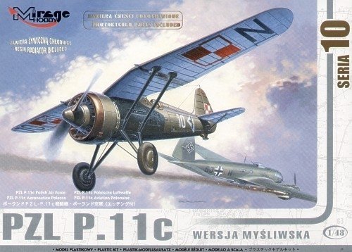 Mirage Hobby 481001 PZL P.11c version chasseur 1/48