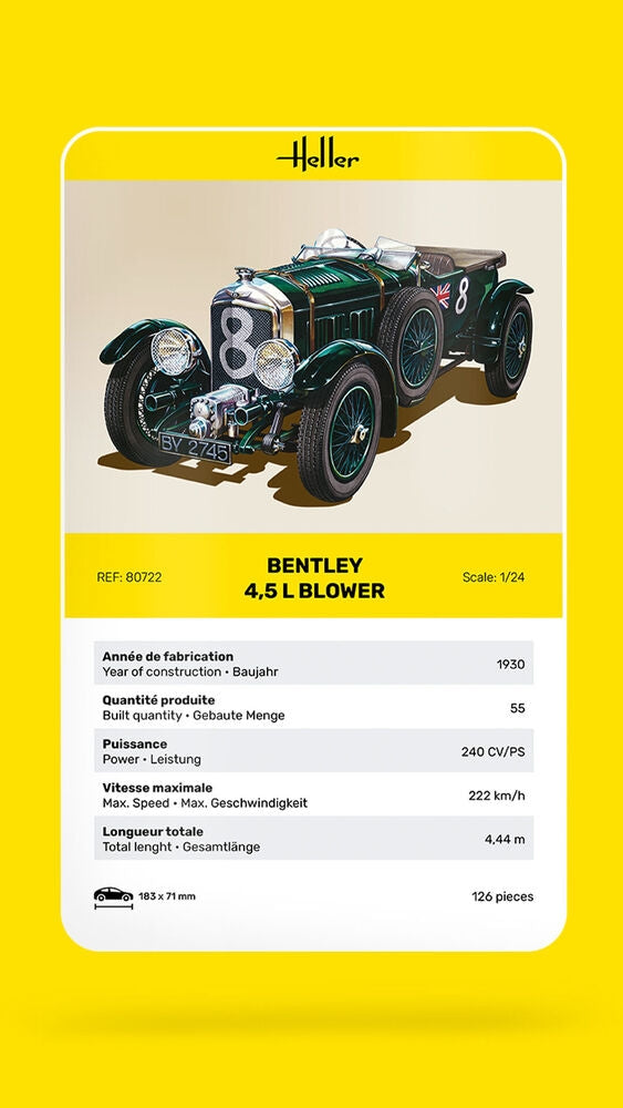 Heller 80722 Bentley 4.5 L Blower 1/24 – zdjęcie 3