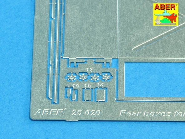 Aber 25020 Rear boxes for (Sd.Kfz. 171) Panther Ausf.A 1/25 – zdjęcie 6