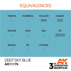 AK Interactive AK11176 DEEP SKY BLUE – STANDARD 17ml – immagine 3