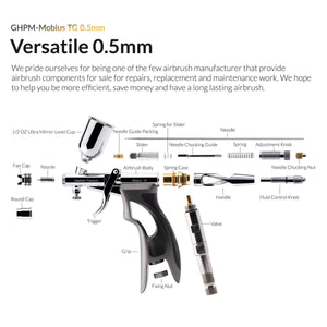 Gaahleri 44070 Premium Series GHPM-Mobius TG 0,5 mm Airbrush