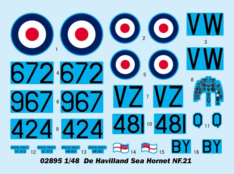 Trumpeter 02895 De Havilland Sea Hornet NF.21 – immagine 4