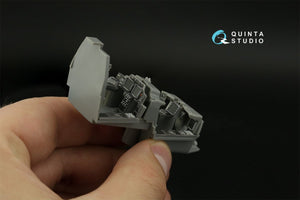 Quinta Studio QDS-48375 AH-64E 3D-Printed &amp;amp; coloured Interior on decal paper (Hasegawa) (Small version) 1/48 – immagine 6