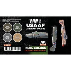 AK Interactive RCS113 WWII USAAF Aircraft Colors 4x17ml – Bild 2