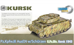 Dragon 60622 Pz.Kpfw.III Ausf.N w/Schurzen 6.Pz.Div.Kursk 1943 1/72