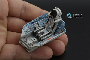 Quinta Studio QD32088 Su-27 3D-Printed &amp;amp; coloured Interior on decal paper (Trumpeter) (full version) 1/32 – immagine 4