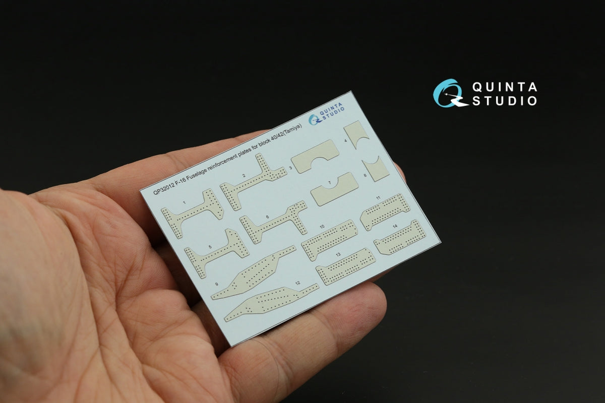 Quinta Studio QP32012 F-16 block 40/42 reinforcement plates (Tamiya) 1/32 – Bild 2
