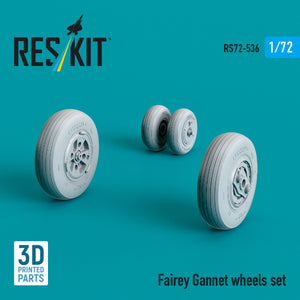 RESKIT RS72-0536 Fairey Gannet wheels set (3D Printed) 1/72 – image 2