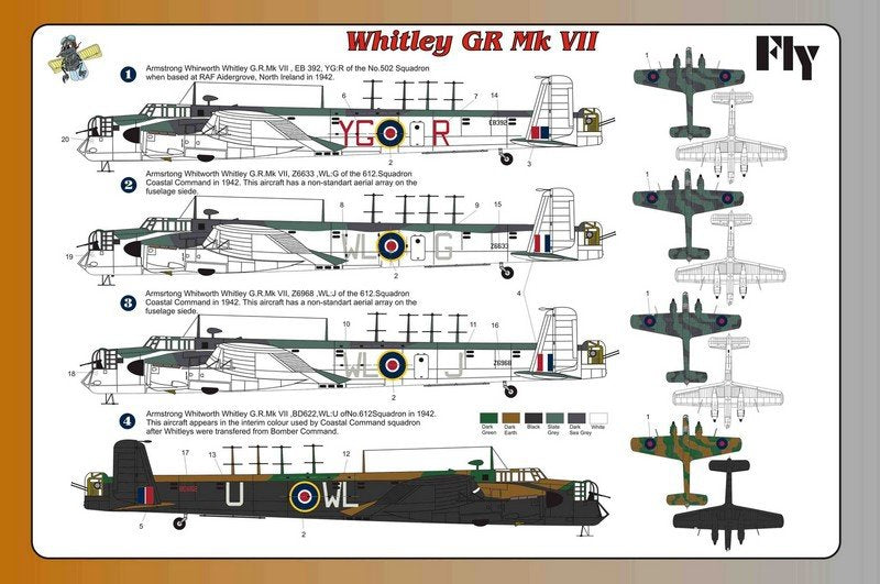 Fly 72007 Armstrong Whitworth Whitley Mk.VII 1/72 – image 3