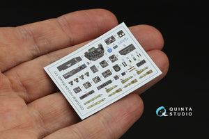 Quinta Studio QD72188 Bf 110G2/4 3D-Printed &amp;amp; coloured Interior on decal paper (Eduard) 1/72 – imagen 5