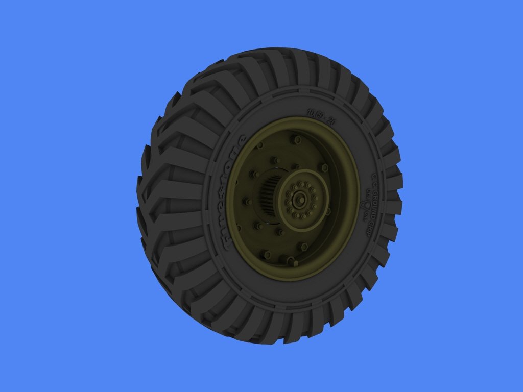 Panzer Art RE35-261 Bedford QLC road wheels (Firestone) 1/35 – immagine 2