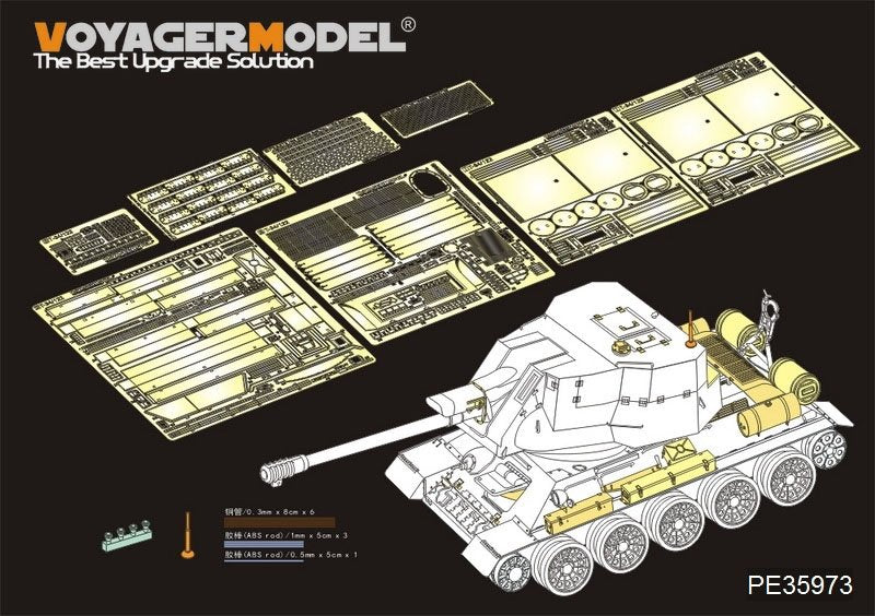 Voyager Model PE35973 Egyptain T-34/122 S.P.G Basic For RFM 5013 1/35