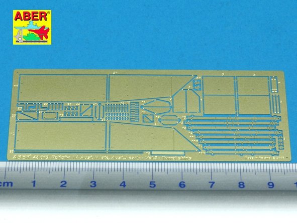 Aber 48019 German medium tank Pz.Kpfw. IV, Ausf.H, J early - vol. 3 - additional set - turret skirts 1/48 – immagine 2