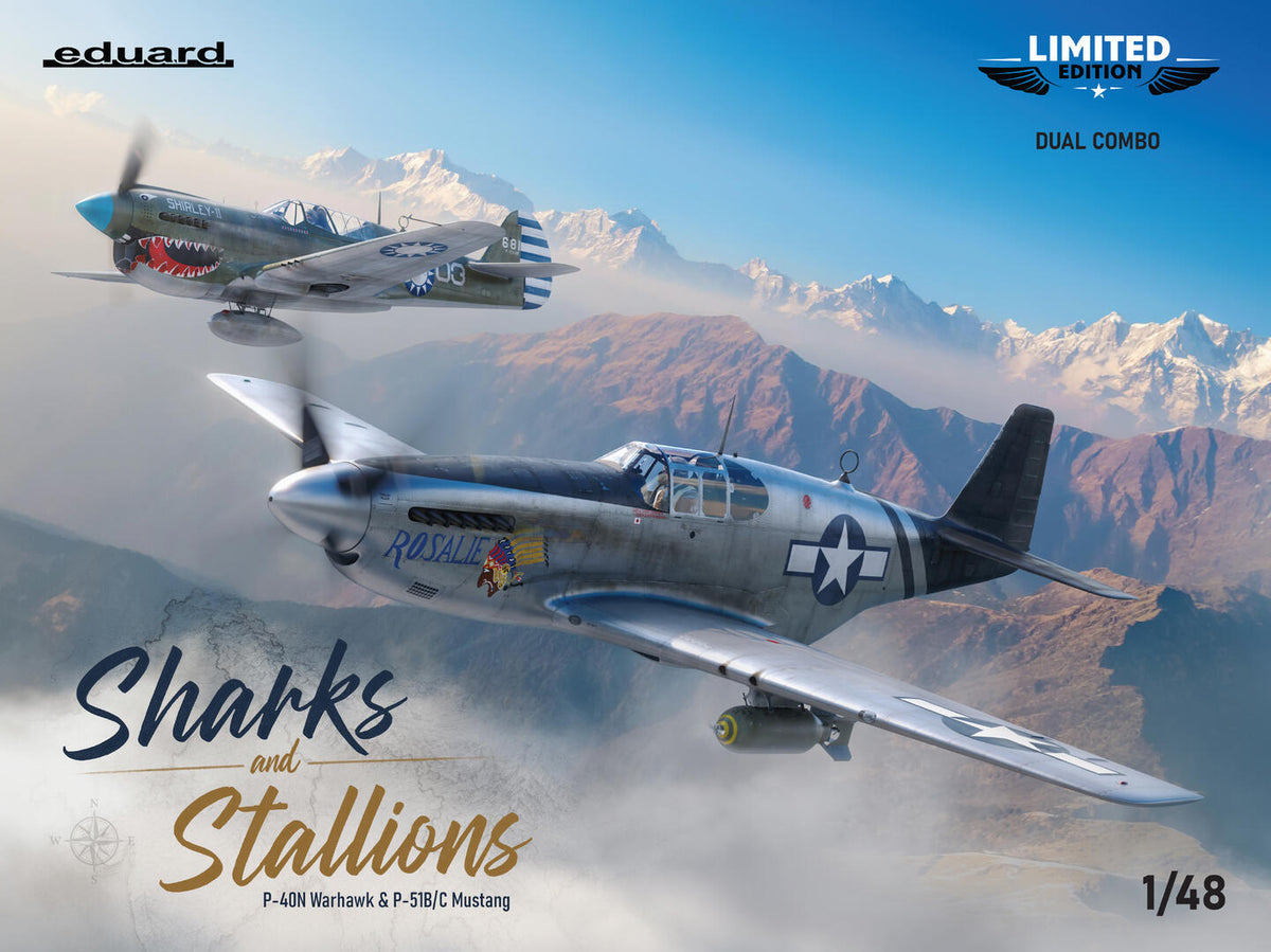 Eduard 11200 Sharks and Stallions DUAL COMBO P-40 N and P-51 B/C 1/48 – Bild 2