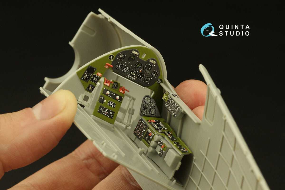 Quinta Studio QD32133 F6F-3 Hellcat 3D-Printed &amp;amp; coloured Interior on decal paper (Trumpeter) 1/32 – zdjęcie 9