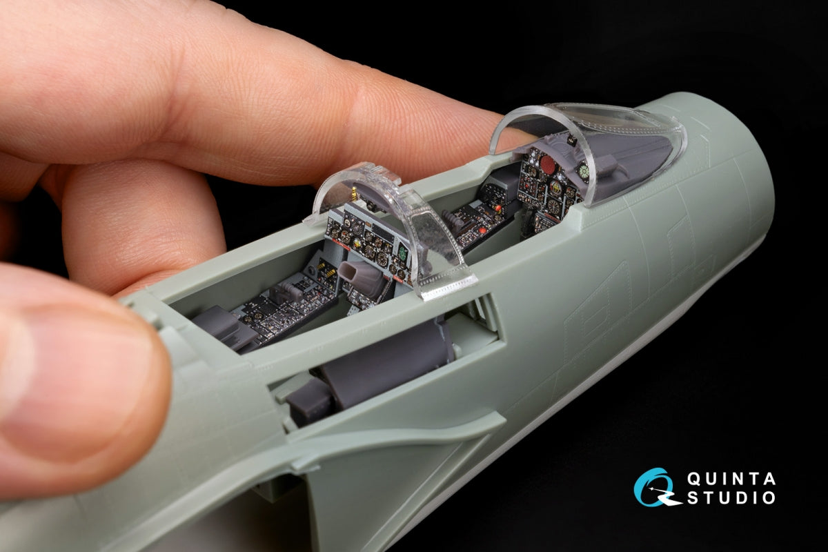Quinta Studio QDS+48488 F-4D Phantom II (première version) - Intérieur imprimé en 3D et coloré sur papier décalcomanie (Academy) (Petite version) (avec pièces en résine imprimées en 3D) 1/48  – image 13