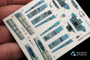 Quinta Studio QD48047 Su-30MKK 3D-Printed &amp;amp; coloured Interior on decal paper (for HobbyBoss kit) 1/48 – Bild 5