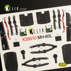 KELIK K35010 MH-60L BLACK HAWK INTERIOR 3D DECALS FOR KITTY HAWK KIT 1/35 – Bild 5
