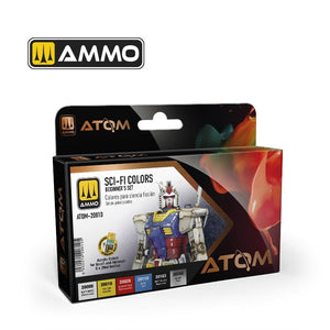 AMMO par Mig Jimenez 20810 ATOM Kit Débutant : Couleurs Science-Fiction 6x20ml