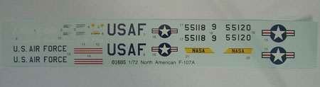 Trumpeter 01605 North American F-107A Ultra Sabre 1/72 – imagen 2