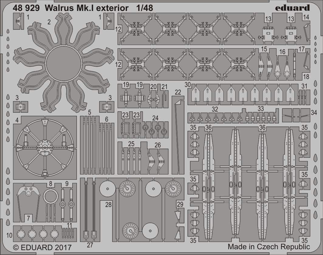 Eduard 48929 Walrus Mk. I exterior 1/48 AIRFIX